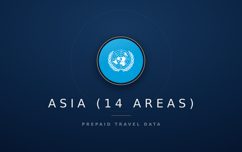 Asia (14 areas) eSIM, prepaid travel data SIM and data plan — product hero