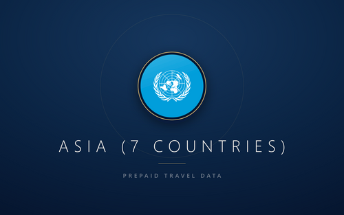 Asia (7 countries) eSIM, prepaid travel data SIM and data plan — product hero