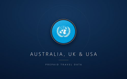 Australia, UK & USA eSIM, prepaid travel data SIM and data plan — product hero