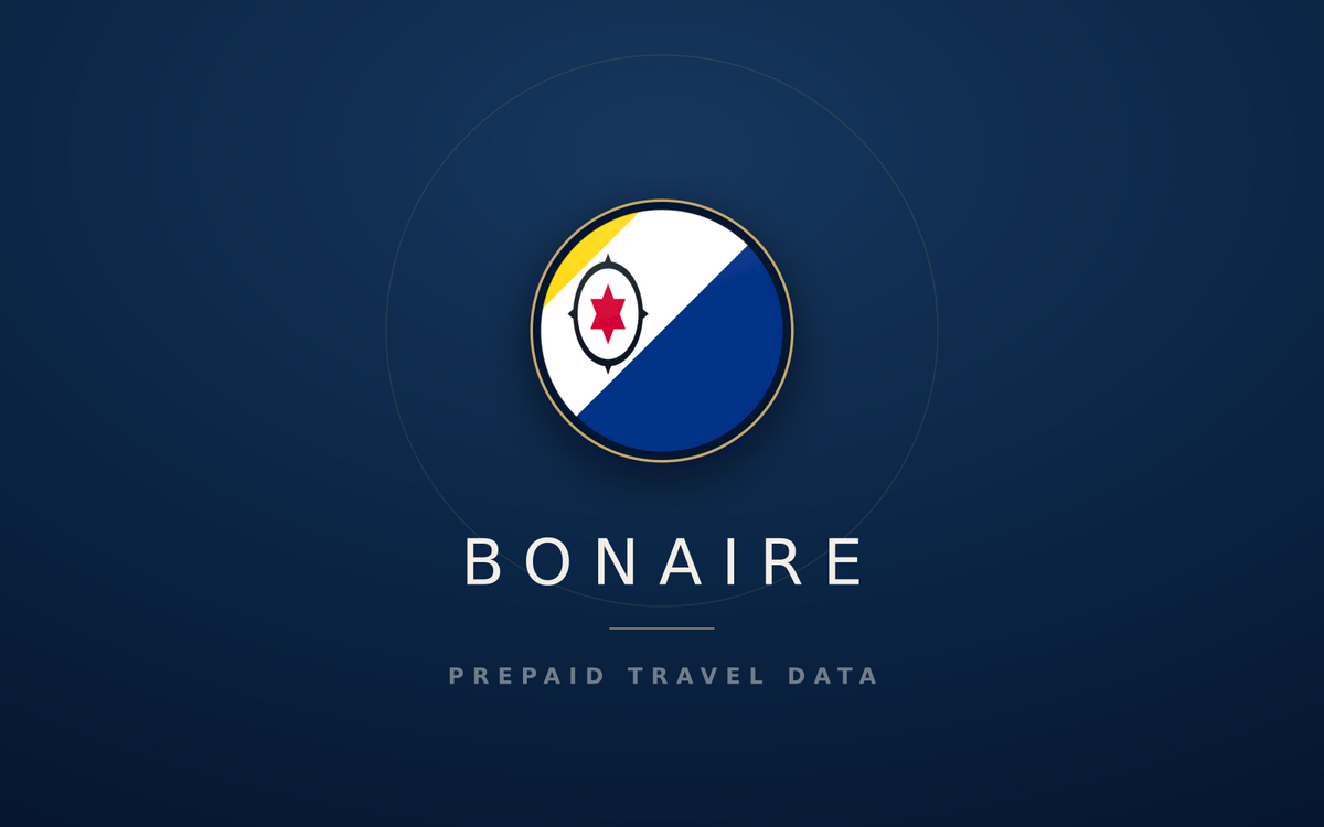 Bonaire eSIM, prepaid travel data SIM and data plan — product hero