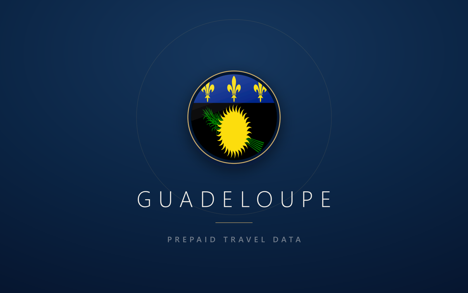 Guadeloupe eSIM, prepaid travel data SIM and data plan — product hero