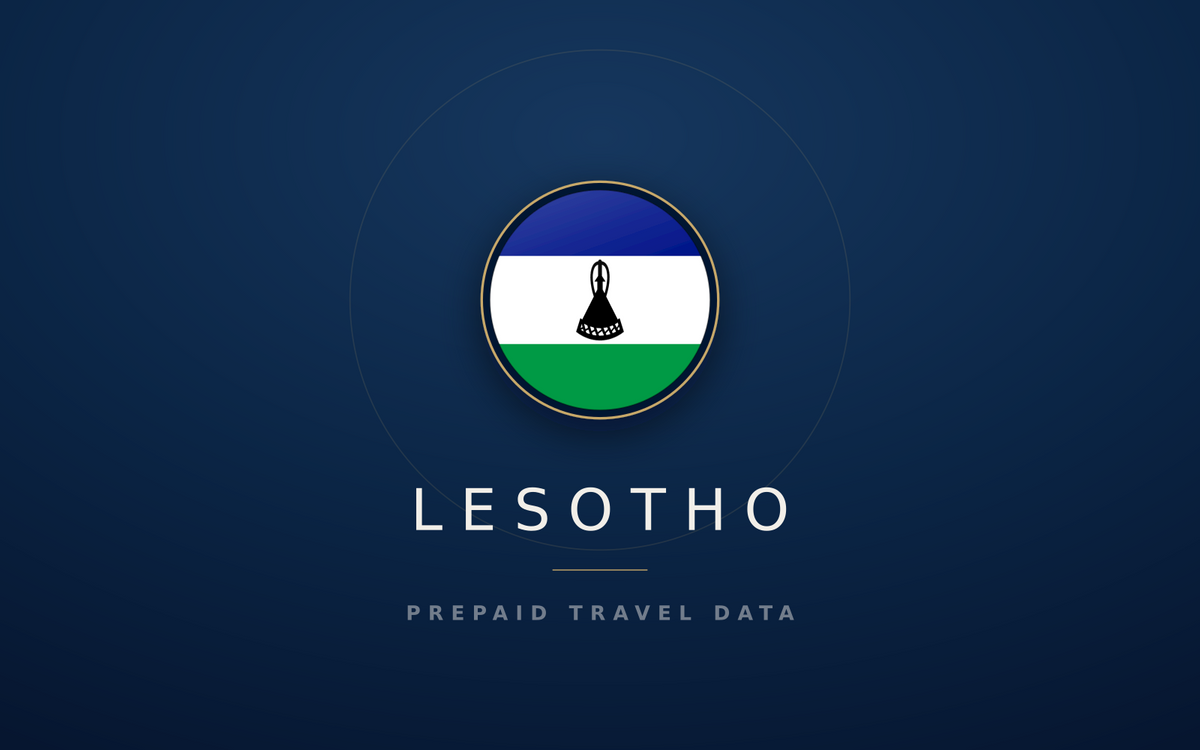 Lesotho eSIM, prepaid travel data SIM and data plan — product hero
