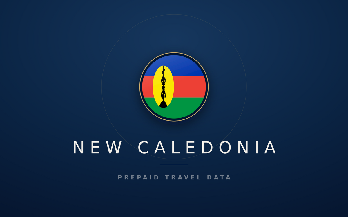 New Caledonia eSIM, prepaid travel data SIM and data plan — product hero