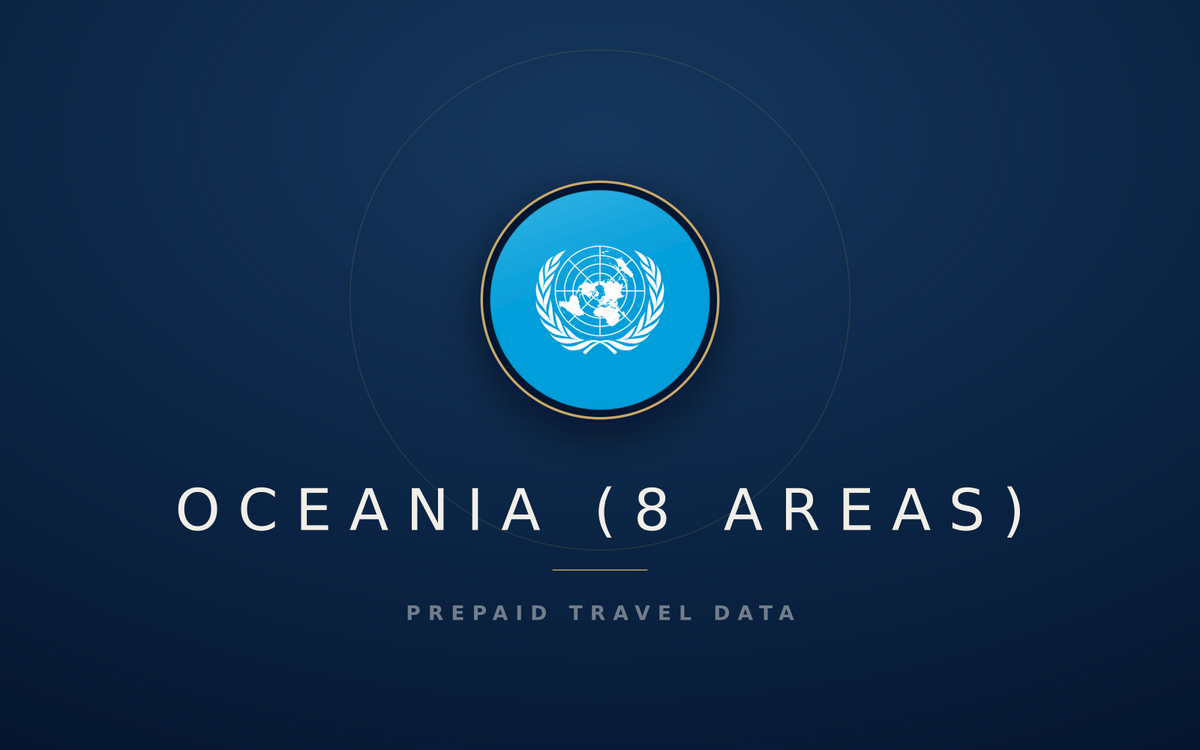 Oceania (8 areas) eSIM, prepaid travel data SIM and data plan — product hero